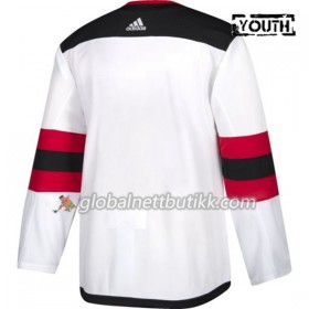 New Jersey Devils Hockeydrakt Blank Hvit Adidas Authentic - Barn